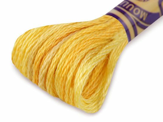 Kraftika 1ks cyber yellow vyšívací příze dmc mouliné color