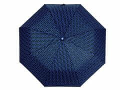 Kraftika 1ks 5 modrá dámský skládací vystřelovací deštník srdce