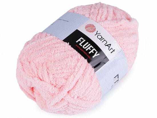 Kraftika 1ks (714) růžová nejsv. pletací žinylková příze fluffy