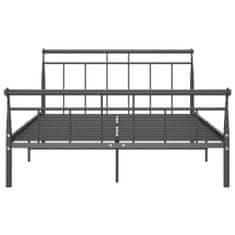 Vidaxl Rám postele černý kovový 140 x 200 cm