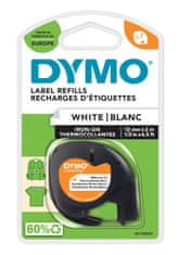 Dymo Dymo LetraTag páska nažehlovací 12mm x 2m, bílá, 18770, S0718850