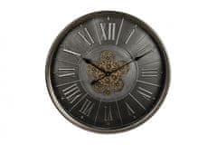TWM nástěnné hodiny Rader 60 x 8 cm ocel bronz / černá