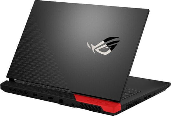 Herní notebook Asus ROG Strix G15 15,6 palců Full HD IPS displej AMD Ryzen 7 NVIDIA GeForce GTX 1650 WiFi ax 512 GB SSD 8 GB RAM DDR4 zvuk Dolby Atmos potlačení hluku AI ROG RangeBoost RGB podsvícená klávesnice