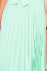 Numoco Dámské šaty 311-9 LILA, světle zelená, XL