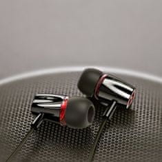 Joyroom In-ear Wired Control slúchadlá do uší 3.5mm, černé