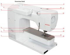 Bernina	 šicí stroj 540 + BSR patka ZDARMA