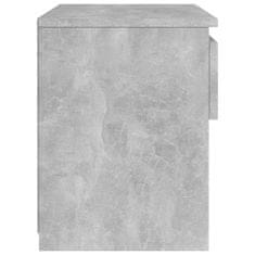 Greatstore Noční stolek betonově šedý 40 x 30 x 39 cm dřevotříska