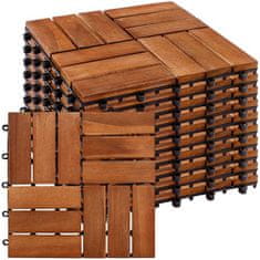 shumee STILISTA dřevěné dlaždice, mozaika 3, akát, 1 m2