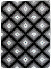 Chemex Koberec Maroko Módní Merní Marocký Vzor L885B Mar Černá 80x150 cm