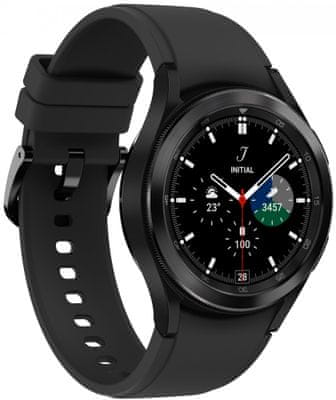 inteligentné hodinky Samsung Galaxy Watch4 Classic 42mm Black android nerez oceľ odolné vode Bluetooth nfc google pay reproduktor BIA