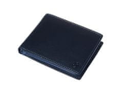 Segali Pánská kožená peněženka SEGALI 907 114 005 C černá/modrá