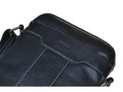 Segali Pánská kožená taška přes rameno SEGALI 25578 černá