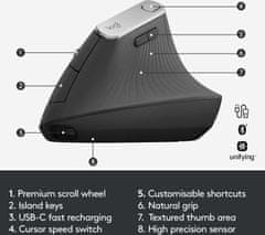 Logitech MX Vertical, černá (910-005448)