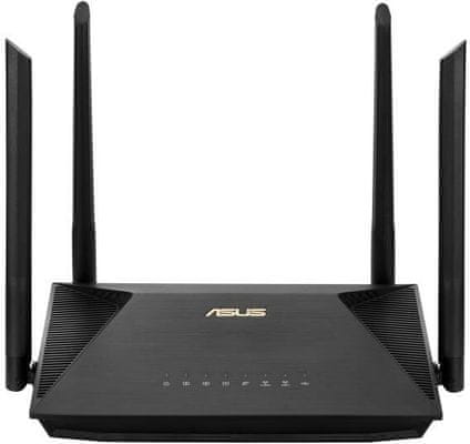 Bezdrátový Wi-Fi router Asus RT-AX53U AX1800 2 frekvenční pásma 2,4 GHz 5 GHz výkon 574 1201 Mbps 4 fixní pevné silné antény bohatý na moderní funkce Amazon Alexa