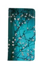 TopQ Pouzdro Xiaomi Poco M3 Pro knížkové Modré s květy 60720