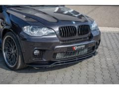 Maxton Design spoiler pod přední nárazník pro BMW X5 E70, černý lesklý plast ABS