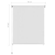 Greatstore Venkovní roleta bílá 80 x 230 cm HDPE