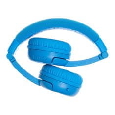 BuddyPhones Play+ dětská bluetooth sluchátka s mikrofonem, světle modrá - zánovní