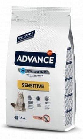 ADVANCE Cat Adult losos a rýže Sensitive 1,5 kg