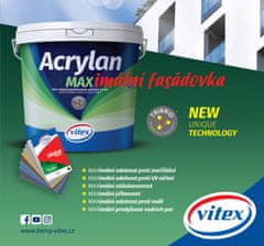 Vitex Acrylan MAX (750ml) - kvalitní akrylátová fasádní barva pro venkovní použití 