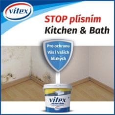 Vitex Kitchen & Bath (750ml) - interiérová barva pro místa s vysokou vlhkostí, zabraňuje růstu plísní a hub 