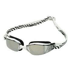 Michael Phelps Plavecké brýle XCEED bílá/černá zrcadlový zorník zebrovaná bílá/černá