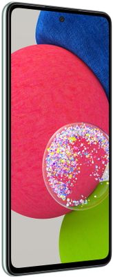 moderní mobilní dotykový telefon smartphone samsung galaxy a52s 5G čtečka otisků prstu krásný elegantní design 4500mah baterie slot pro microSD karty až 1 tb osmijádrový procesor 64mpx 12mpx 5mpx 5mpx zadní fotoaparát 32mpx přední fotoaparát gorilla glass 5 ochrana skla samoled displej nfc párování 5G intenet 5G připojení