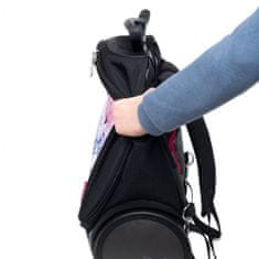 Nikidom Školní a cestovní batoh na kolečkách Roller UP XL Aquarella (27 l), Černý