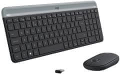 Logitech MK470 Slim Wireless Combo, CZ/SK, černá