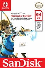 SanDisk Micro SDXC pro Nintendo Switch 64GB 100 MB/s UHS-I U3 (SDSQXAT-064G-GNCZN)