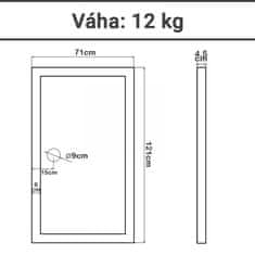 shumee AQUAMARIN Sprchová vanička 121 x 71 cm, obdélník