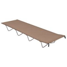 Greatstore Kempingové postele 2 ks 180x60x19 cm oxfordská látka ocel taupe