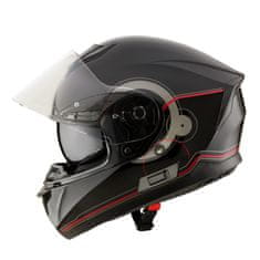 W-TEC Moto přilba Yorkroad Fusion (Velikost: L (59-60), Barva: Black Grey Red Glossy)