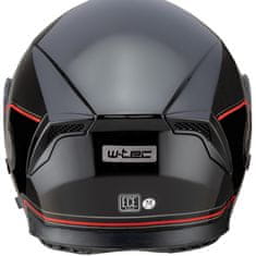 W-TEC Moto přilba Yorkroad Fusion (Velikost: L (59-60), Barva: Black Grey Red Glossy)