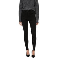 Vero Moda Dámské džíny VMSOPHIA Skinny Fit 10198520 Black (Velikost XL/34)