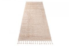 Chemex Koberec Chodníkový Versay Fringes S Třásněmi Boho Shaggy Módní 6365A Ejf Béžová 70x200 cm