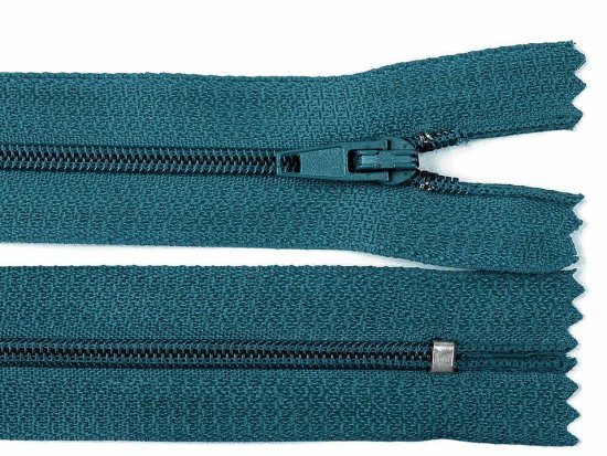 Kraftika 1ks dark blue coral spirálový zip šíře 3mm délka 18cm