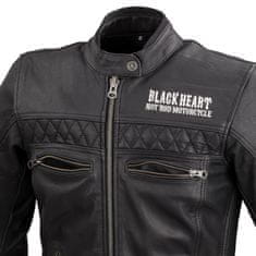 W-TEC Dámská kožená moto bunda Black Heart Raptura (Velikost: L, Barva: černá)