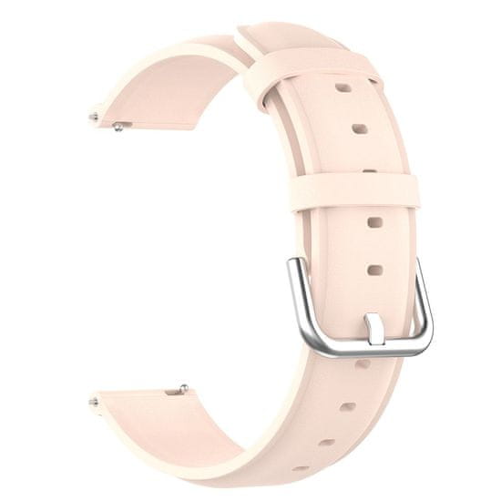 BStrap Leather Lux řemínek na Huawei Watch GT2 Pro, pink