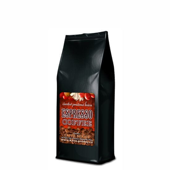 Čerstvá káva ESPRESSO 250 g 50% Arabica 50% Robusta jemně mletá na tureckou kávu