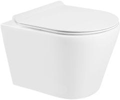 Mexen Rico závěsná wc mísa rimless včetně sedátka s slow-slim, duroplast, bílá (30720100)