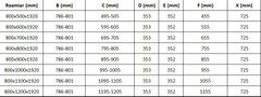 Mexen Sprchový kout zalamovací lima 80x100, sklo čiré, chrom + vanička 856-080-100-00-00-4010