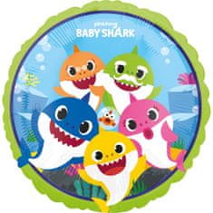 Amscan Standardní fóliový balón Baby Shark 43 cm 