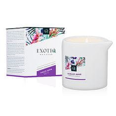 Exotiq Uvolňující masážní svíčka ExotiQ Massage Candle Violet Rose 200g