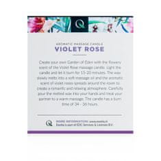 Exotiq Uvolňující masážní svíčka ExotiQ Massage Candle Violet Rose 200g