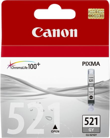 Canon CLI-521 GY, šedá (2937B001)