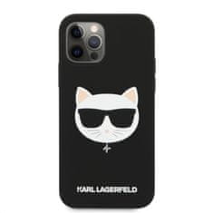 Karl Lagerfeld KLHCP14XSAPCK hard silikonové pouzdro iPhone 14 PRO MAX 6.7" black Saffiano Choupette Head Patch