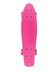 Pennyboard s LED kolečky, 56 cm PINK S-151