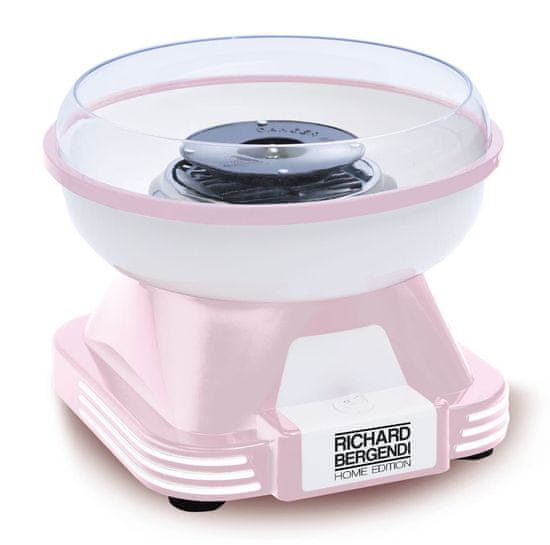 Richard Bergendi Výrobník cukrové vaty Cotton Candy Machine růžový, 500W, odměrka v balení