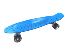 Pennyboard s LED kolečky, 56 cm LIGHT BLUE/BLACK S-153